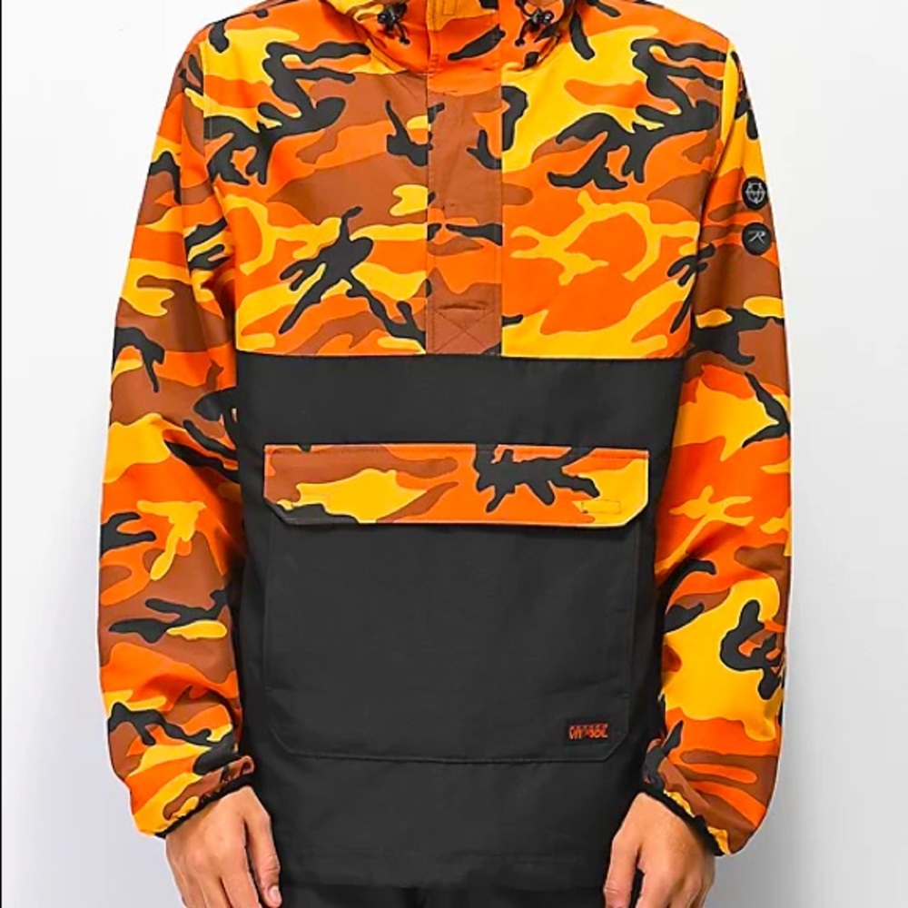 Rothco x Vitriol Cobra Orange Camo Anorak Jacket